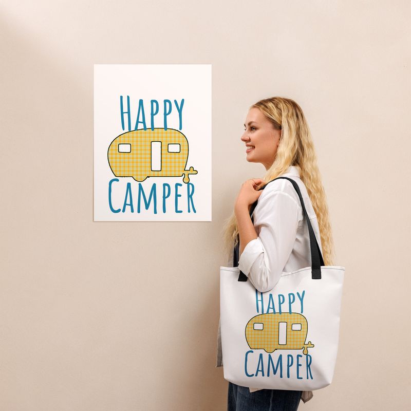 Happy Camper Tote bag