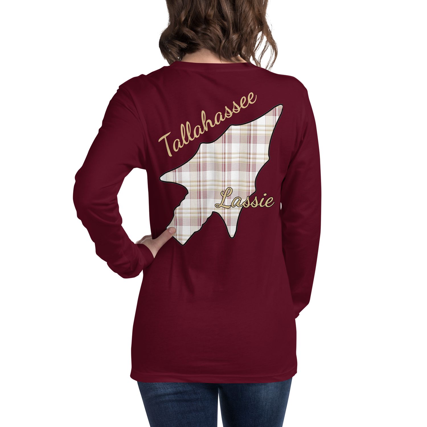 Lassie Gold Text Long Sleeve Tee