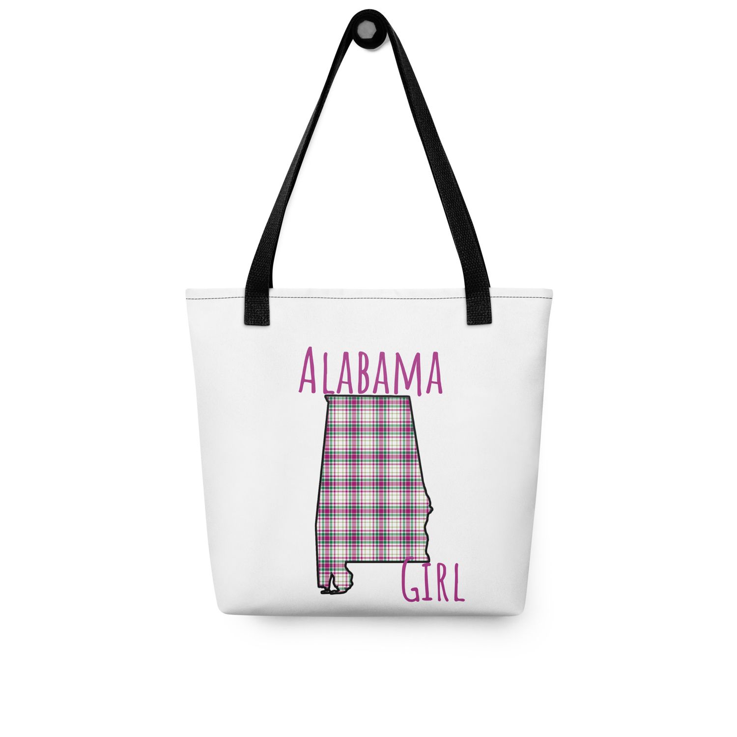 Alabama Girl Plaid Tote bag