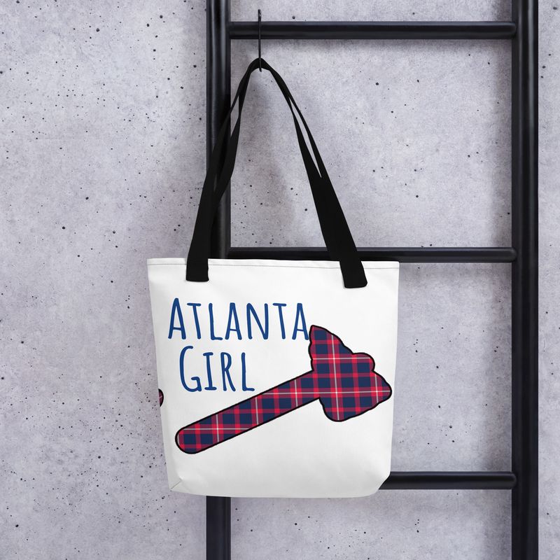 Atlanta Girl Tote bag Blue Text