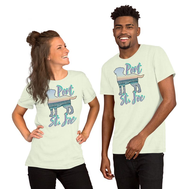 Port St. Joe Distressed-Look (front only) Unisex t-shirt