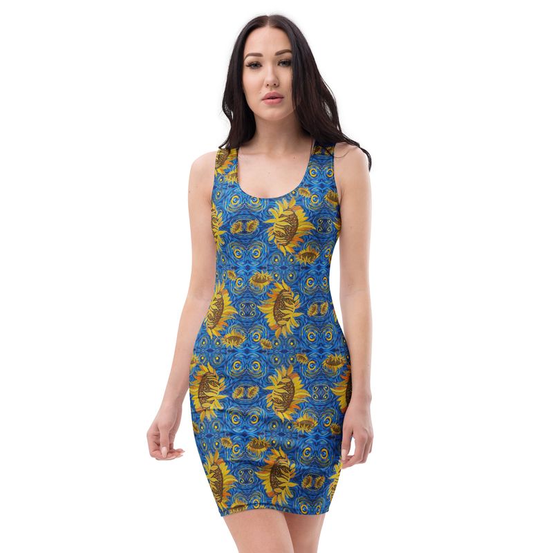 Sunflowers by K Bodycon dress