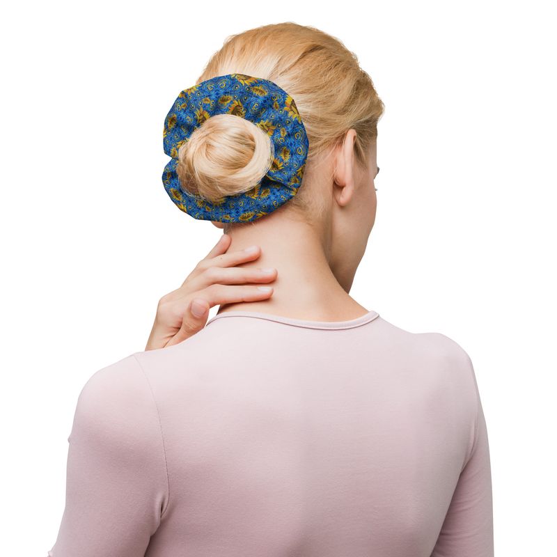 Sunflowers Recycled Scrunchie