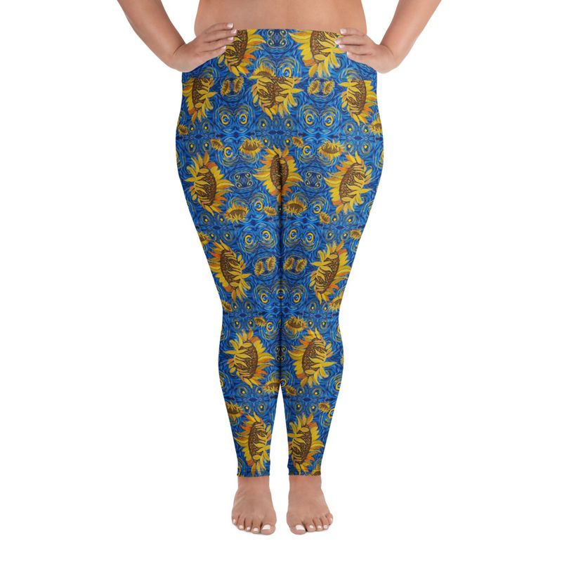 Sunflowers Plus Size Leggings