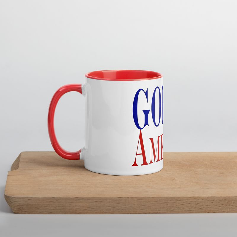 God Bless Mug with Color Inside