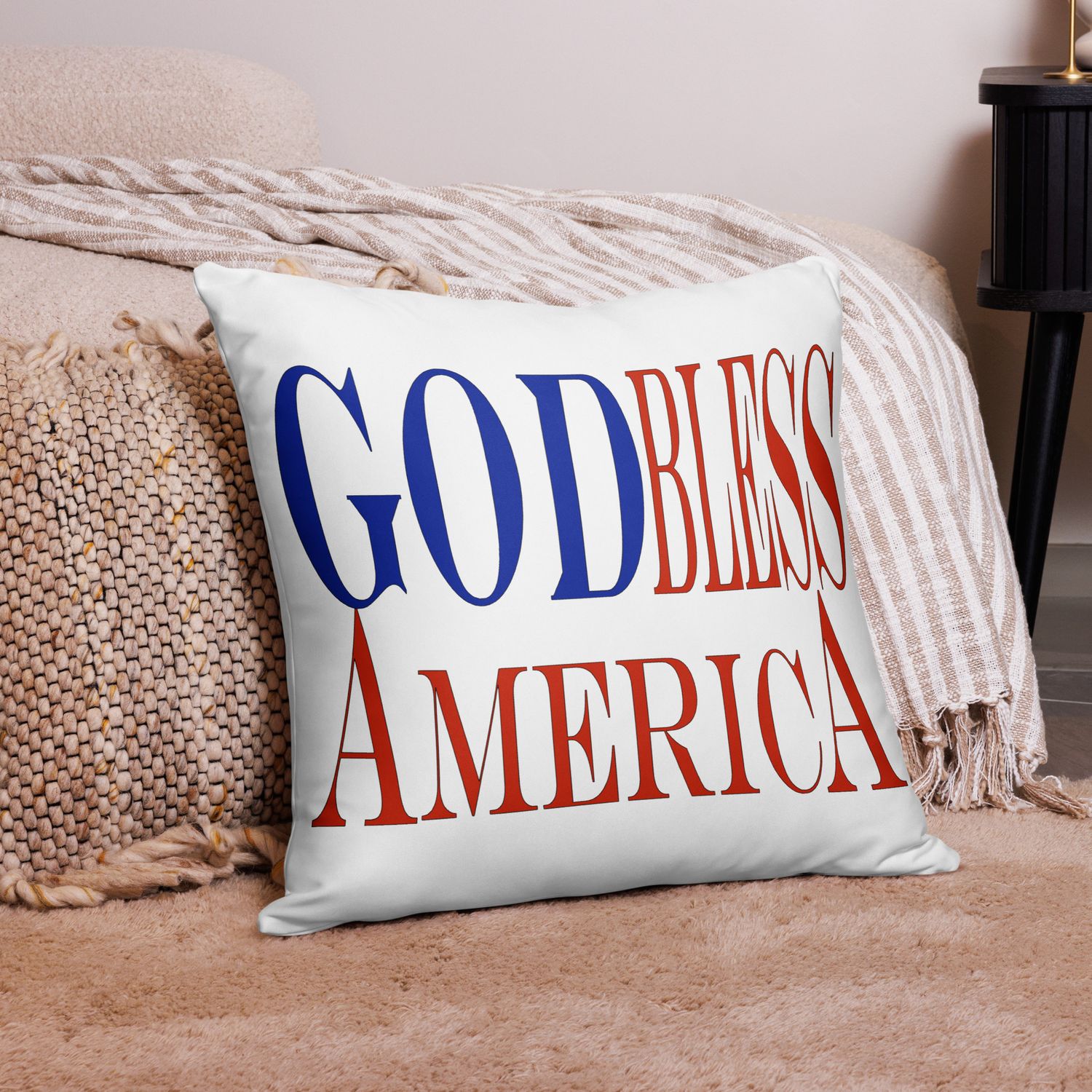 God Bless Basic Pillow