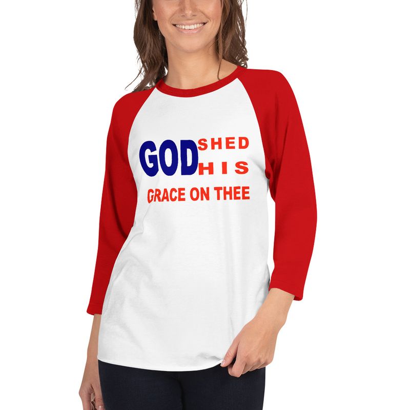 Shed 3/4 sleeve raglan shirt