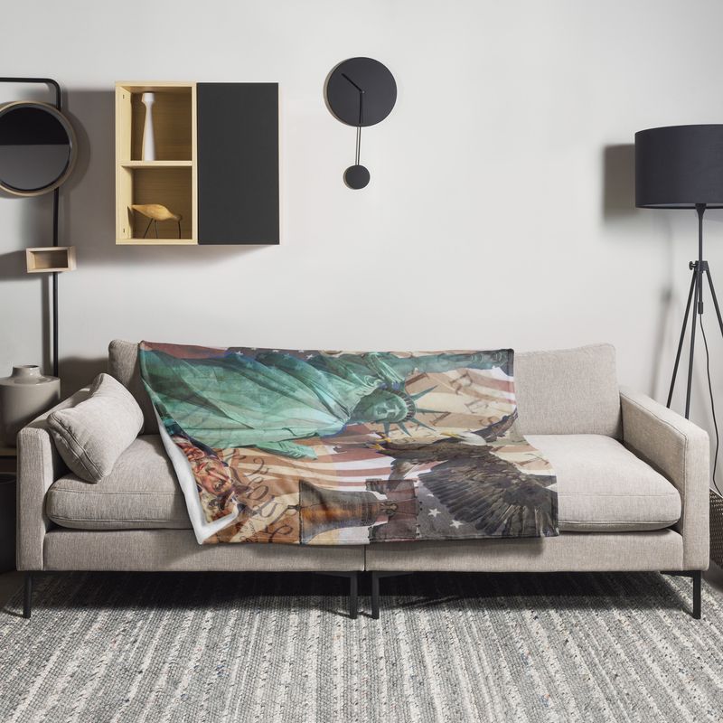 American Icons Throw Blanket