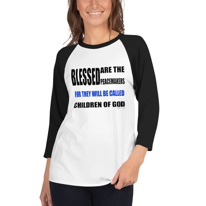Peacemakers 3/4 sleeve raglan shirt  (Other colors available)