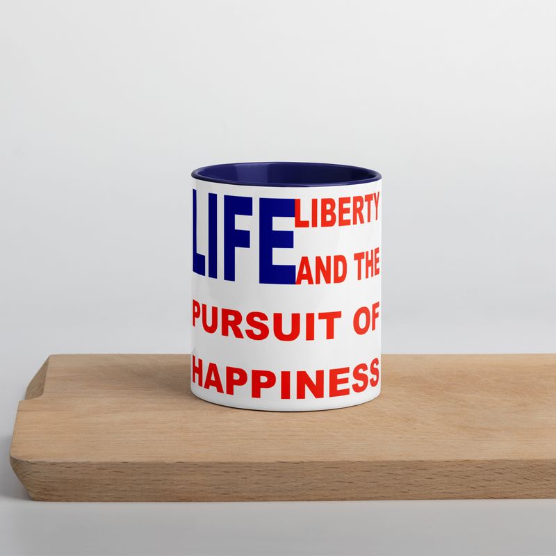 Life &amp; Liberty Mug with Color Inside