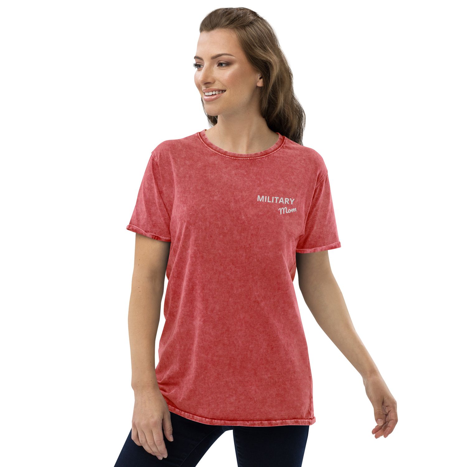 Military Mom Denim T-Shirt