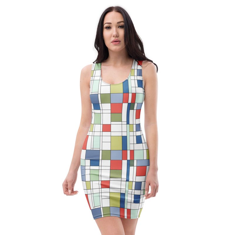 Mondrian-Inspired MODERN Dress