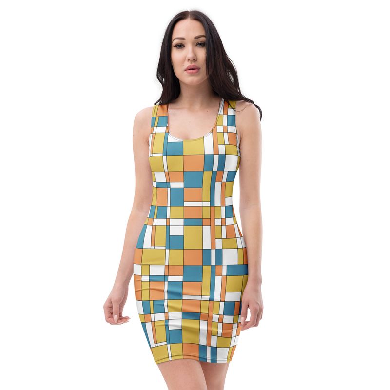 Mondrian-Inspired BUNCH of Color Dress