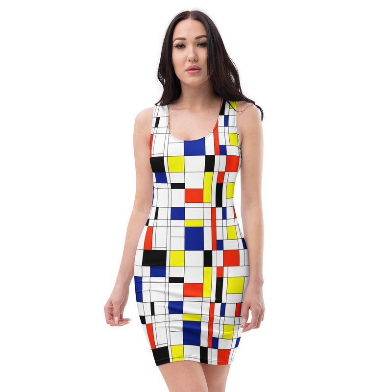 Mondrian-Inspired Multi Dress