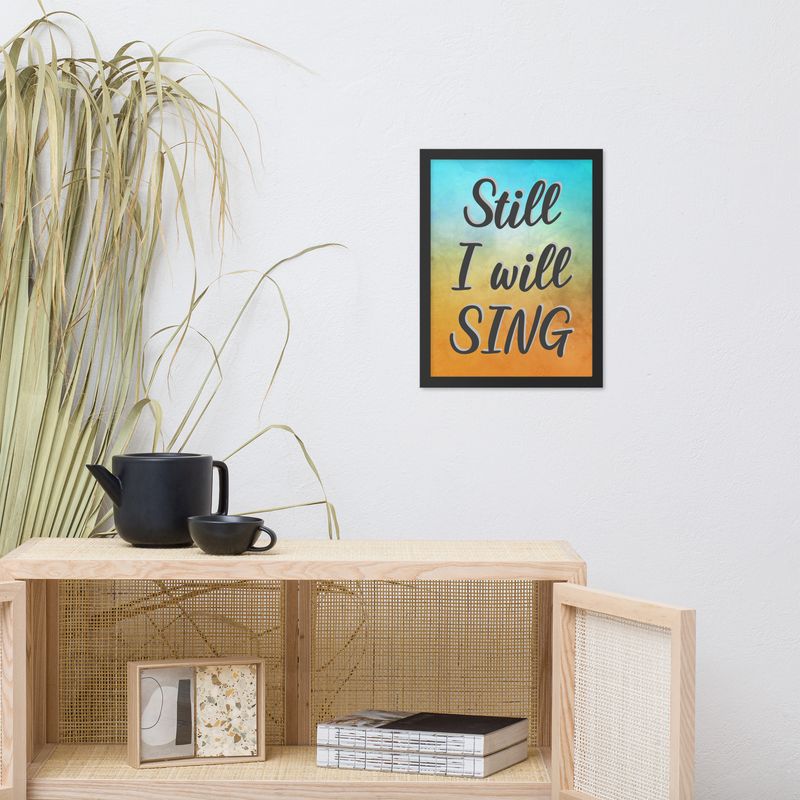 Sing Framed poster