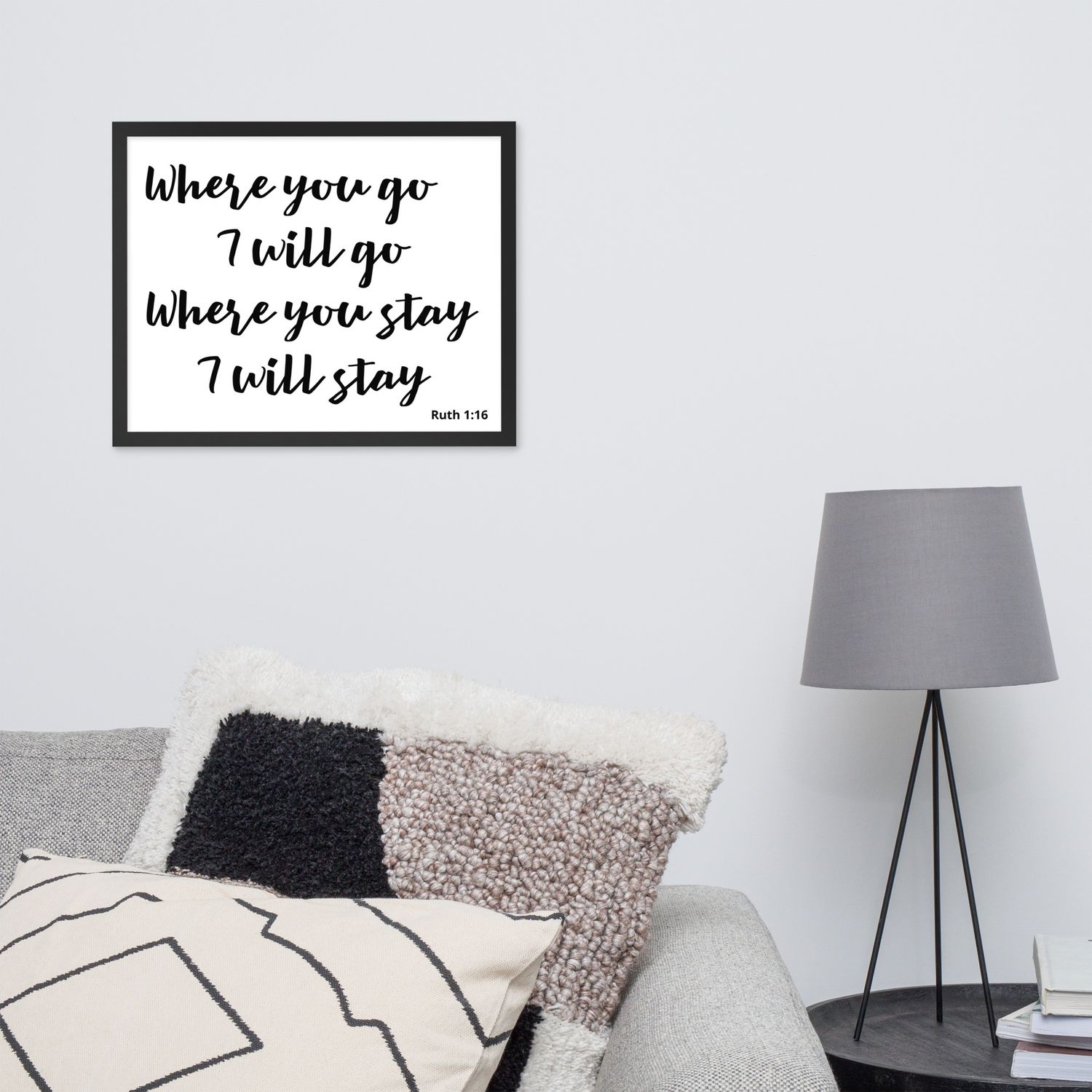 Where you go Framed poster (multiple sizes)