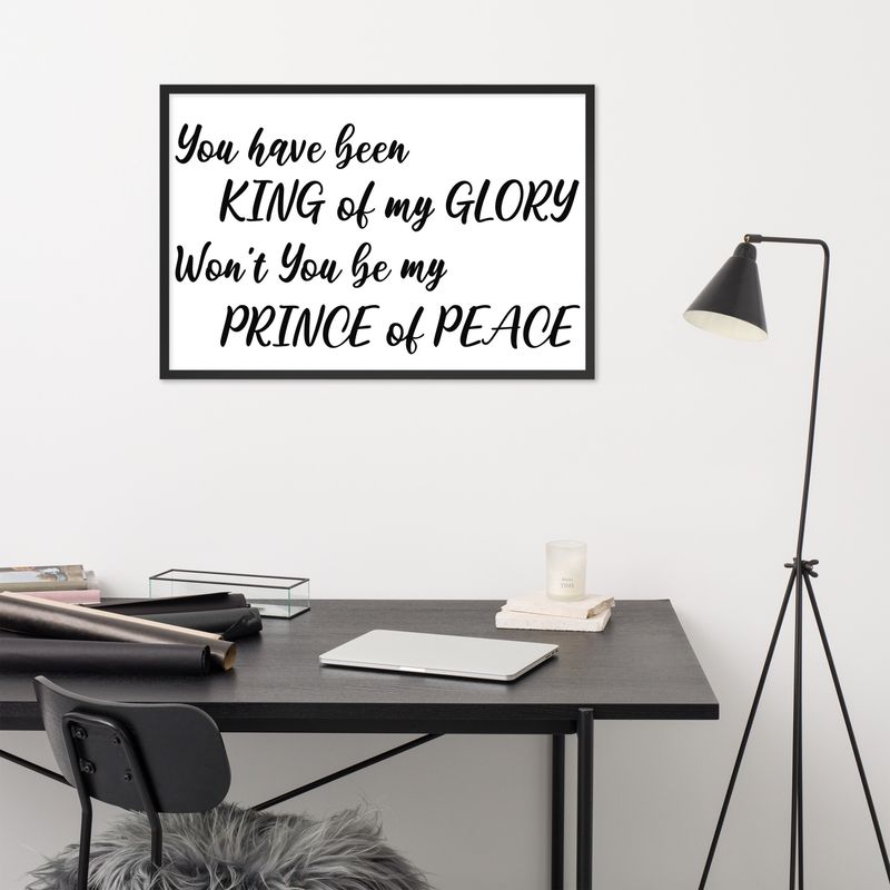 King of Glory Framed poster