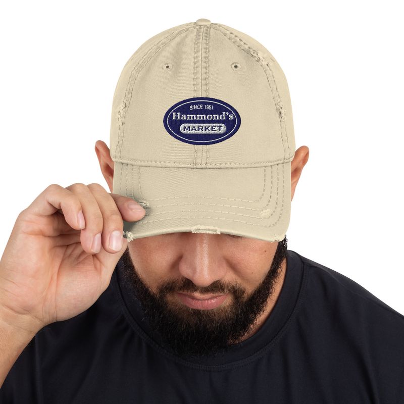 Hammond&#39;s Market Distressed Dad Hat
