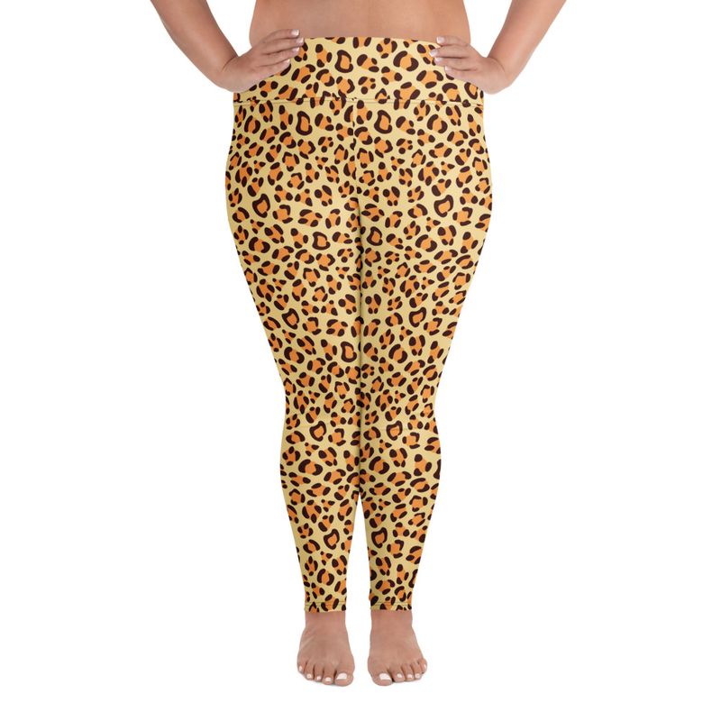 Leopard Print Plus Size Leggings