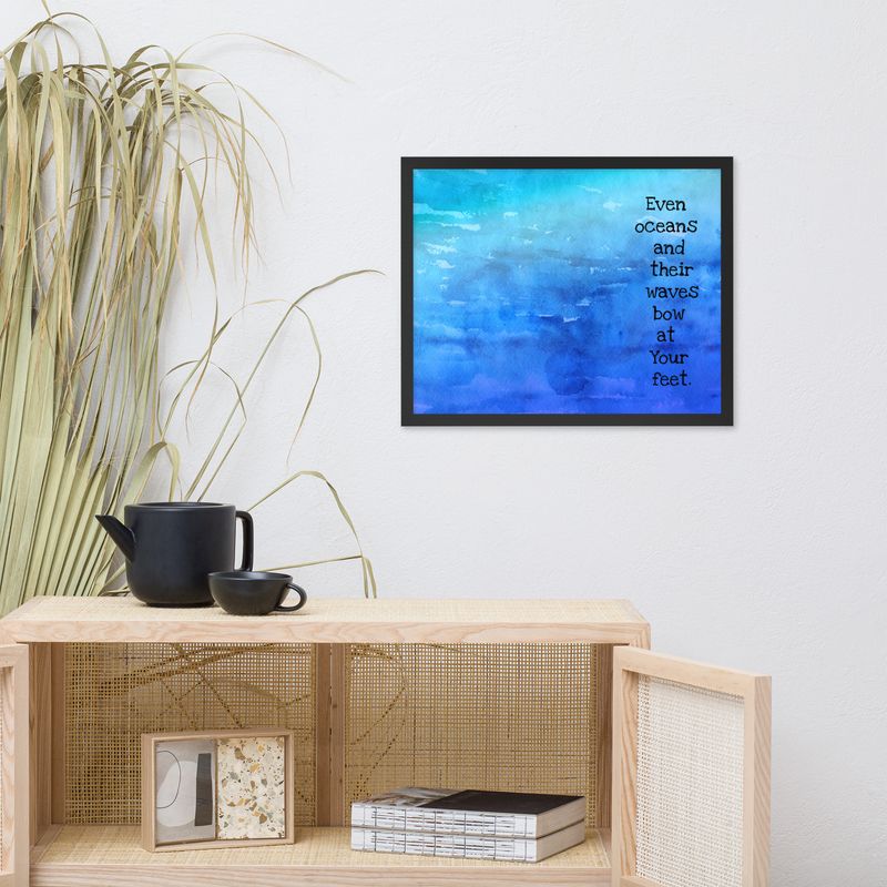 Waves Bow Framed poster