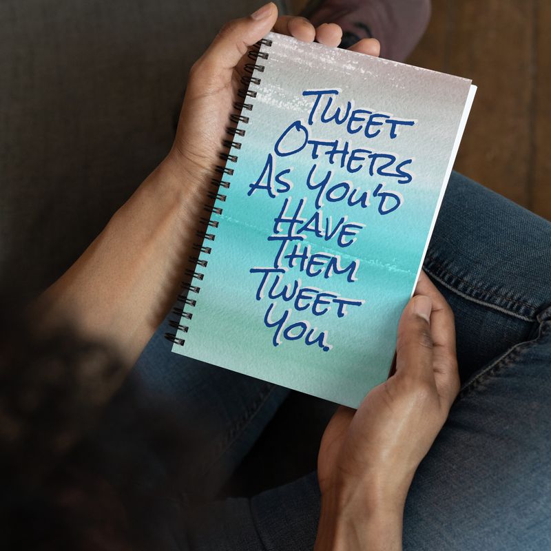 Tweet Others Spiral notebook