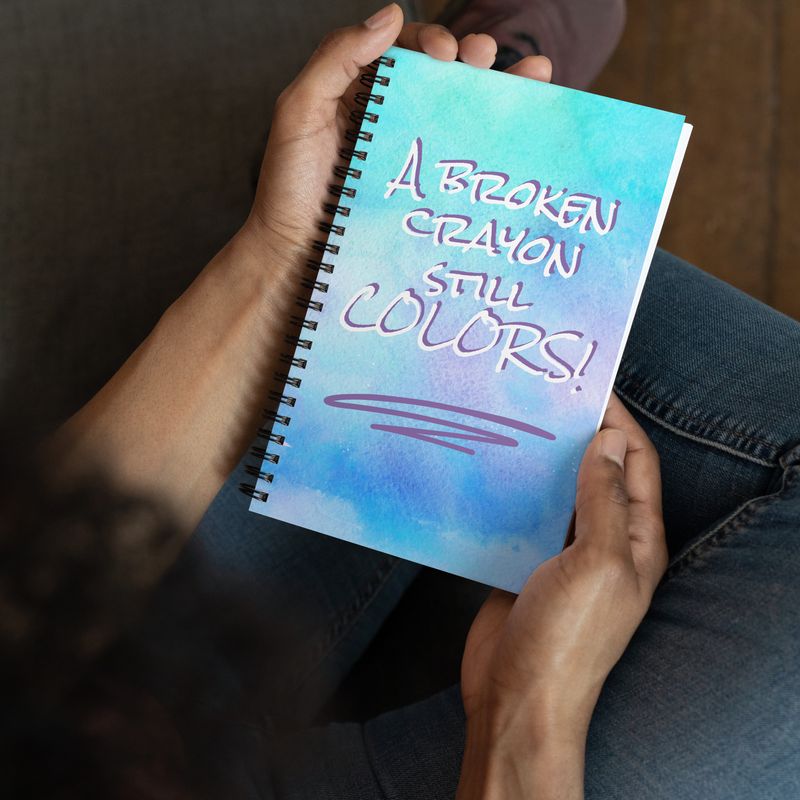 Broken Crayon Spiral notebook