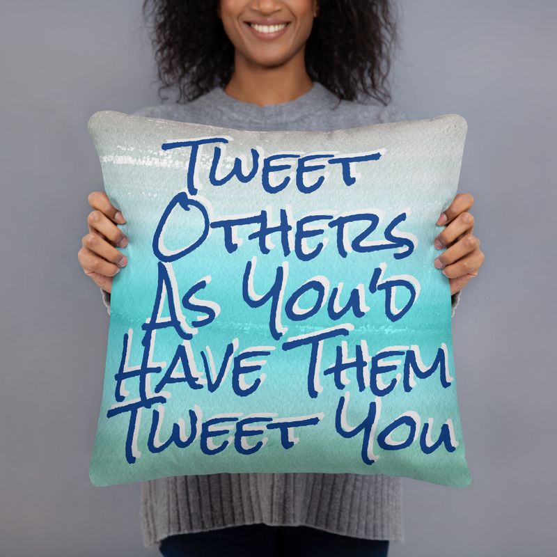 Tweet Others Basic Pillow