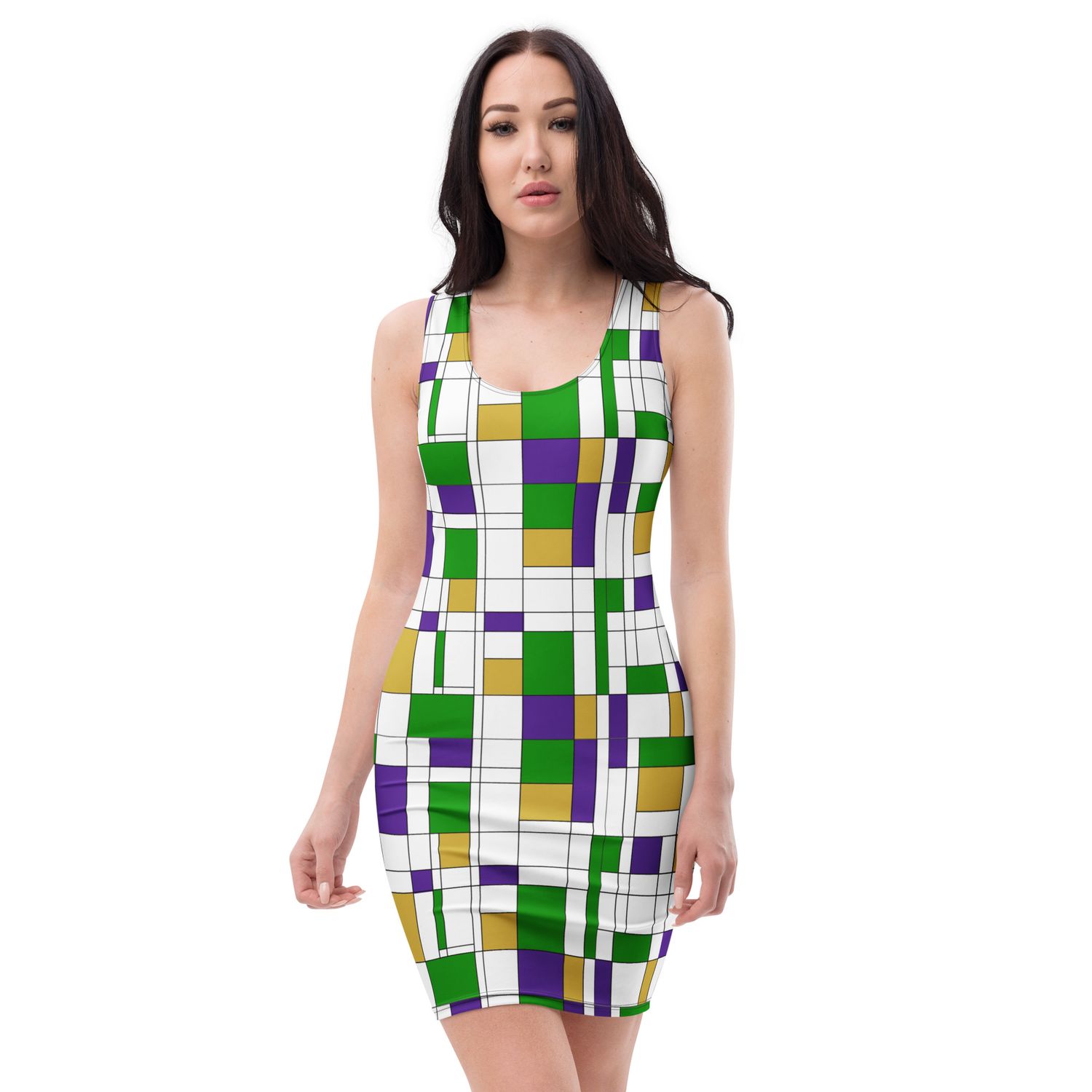 Mondrian-Inspired Mardi Gras Dress