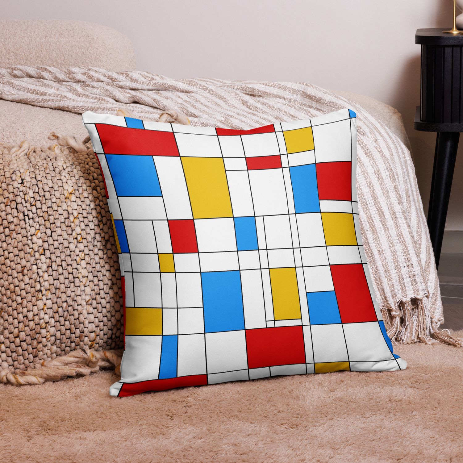 Mondrian-Inspired BOLD Pillow