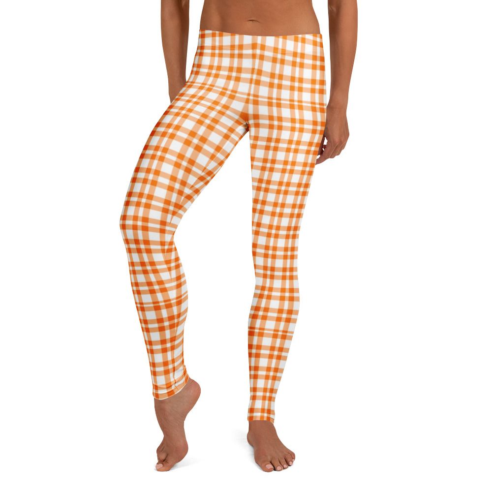Orange and White Leggings