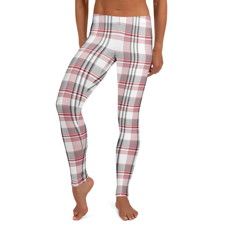 Red and Black Plaid Light Leggings