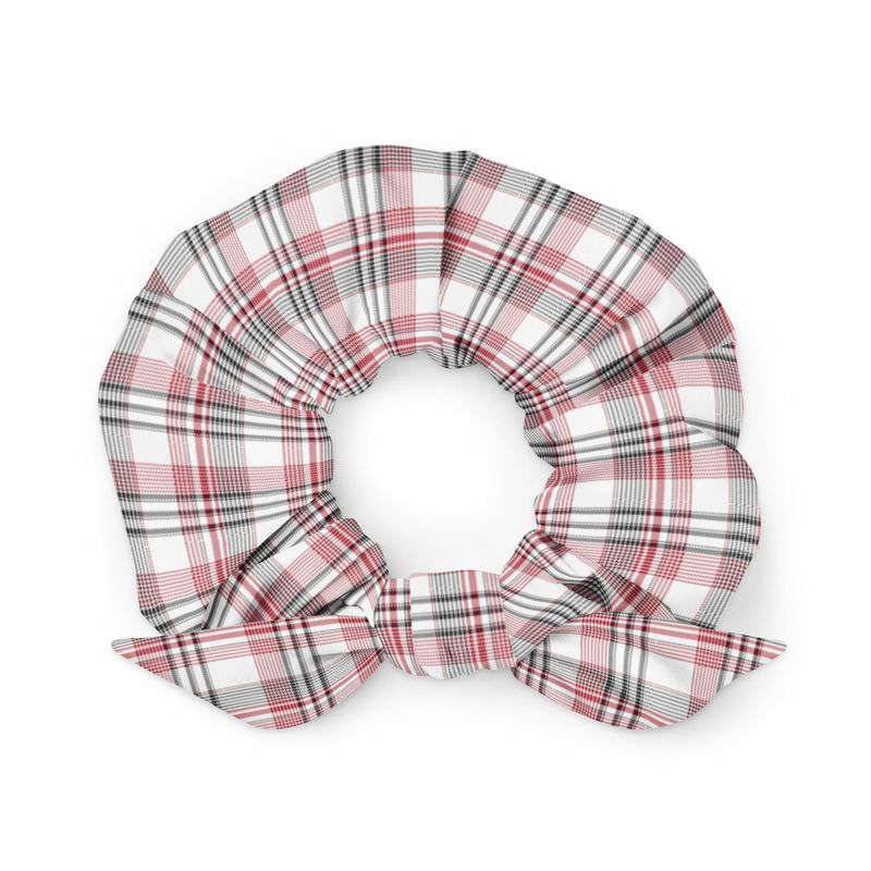 Red and Black Plaid Light Scrunchie
