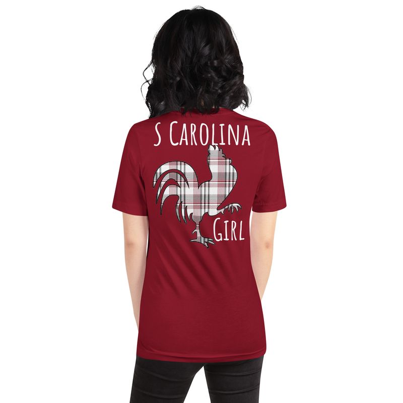 SC Girl Rooster Plaid Light t-shirt