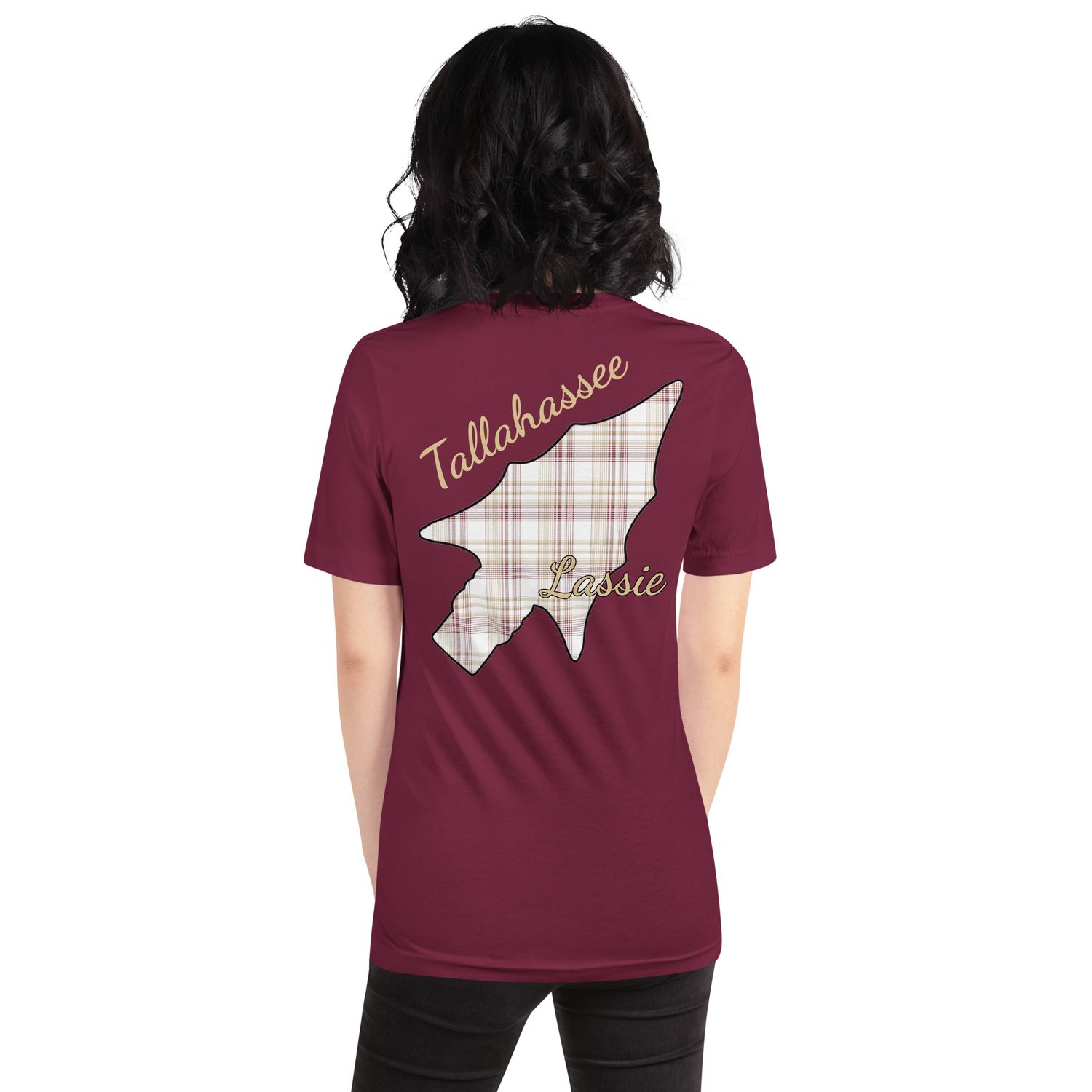 Tallahassee Lassie Gold Text t-shirt