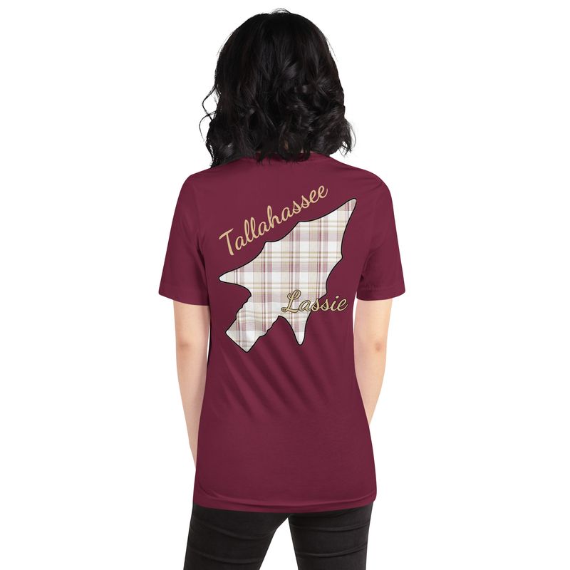 Tallahassee Lassie Gold Text t-shirt