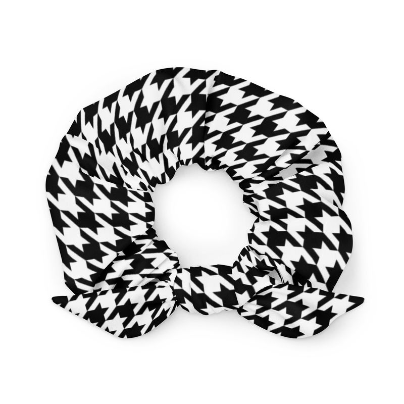 Houndstooth Scrunchie