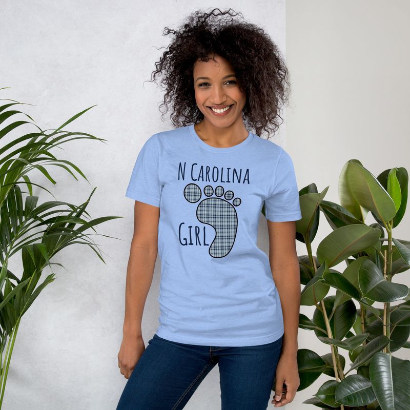 NC Girl (Footprint) Front Only t-shirt