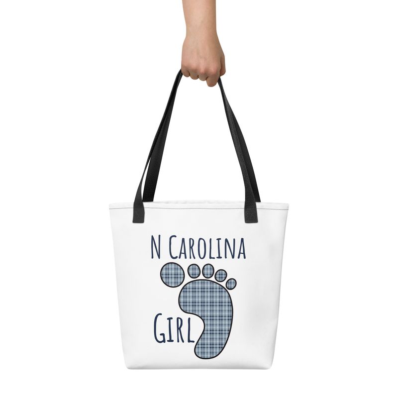NC Girl (Footprint) Tote bag