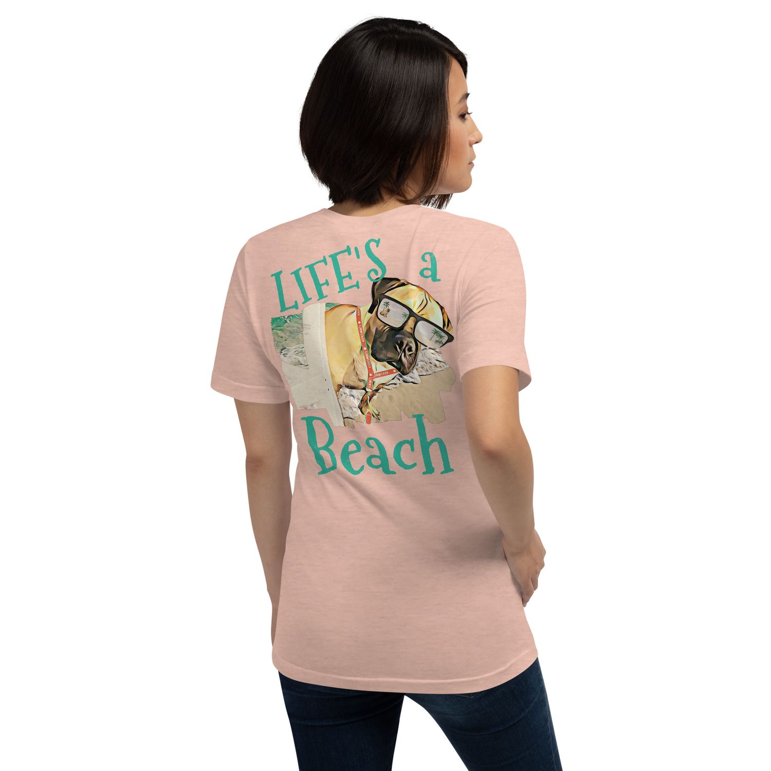 LIFE&#39;S a Beach Distressed Unisex t-shirt