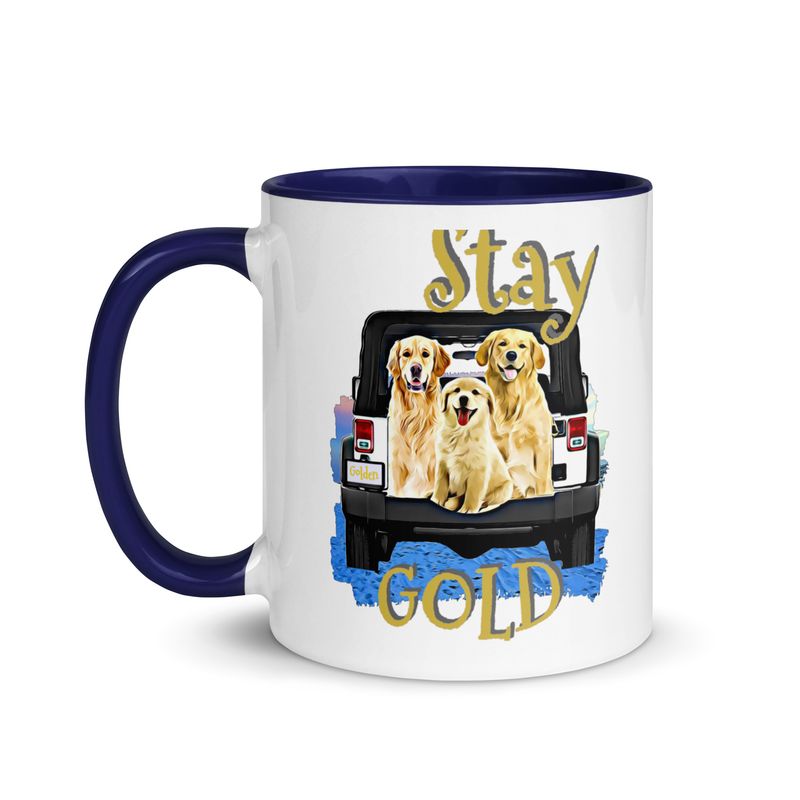 GOLD (Retrievers) Mug with Color Inside