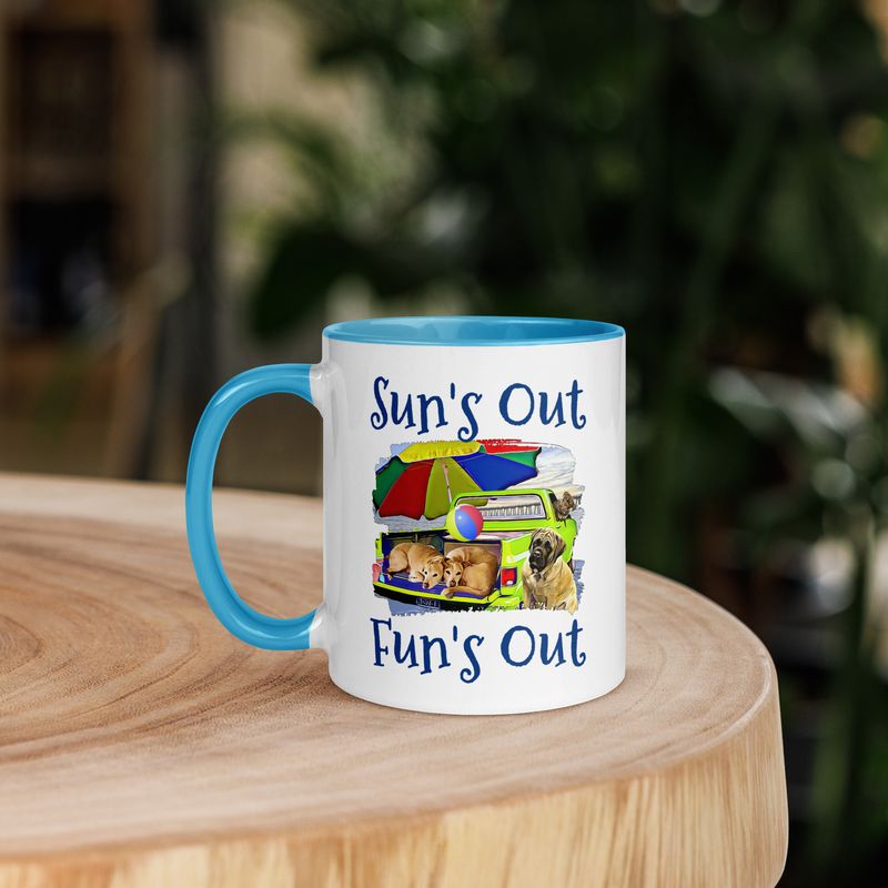 Sun's Out Mug with Color Inside