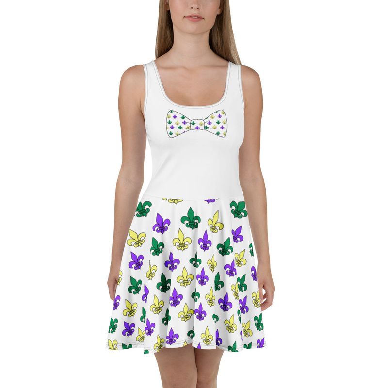 Mardi Gras Skater Dress
