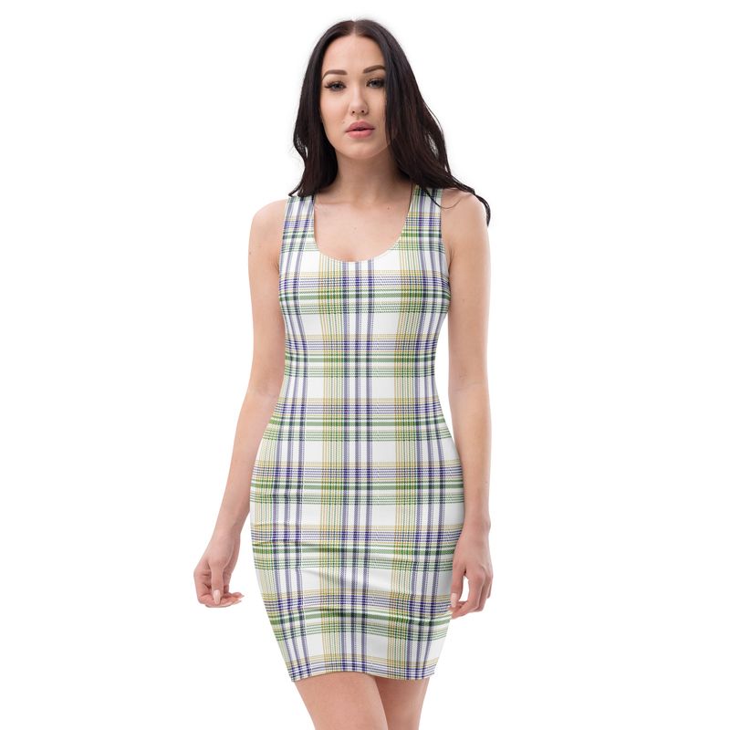 Mardi Gras Plaid Dress