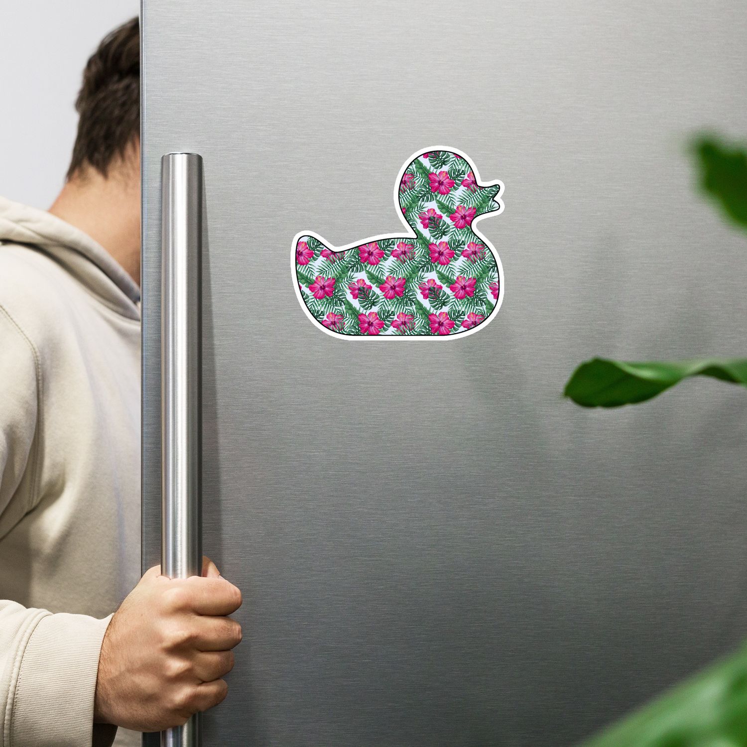Tropical Light Duck Magnet