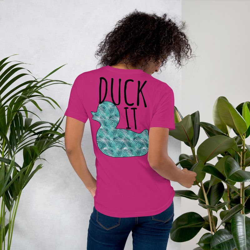 Duck It Floral Unisex t-shirt