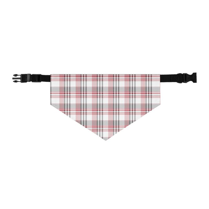 Red and Black Plaid Pet bandana collar