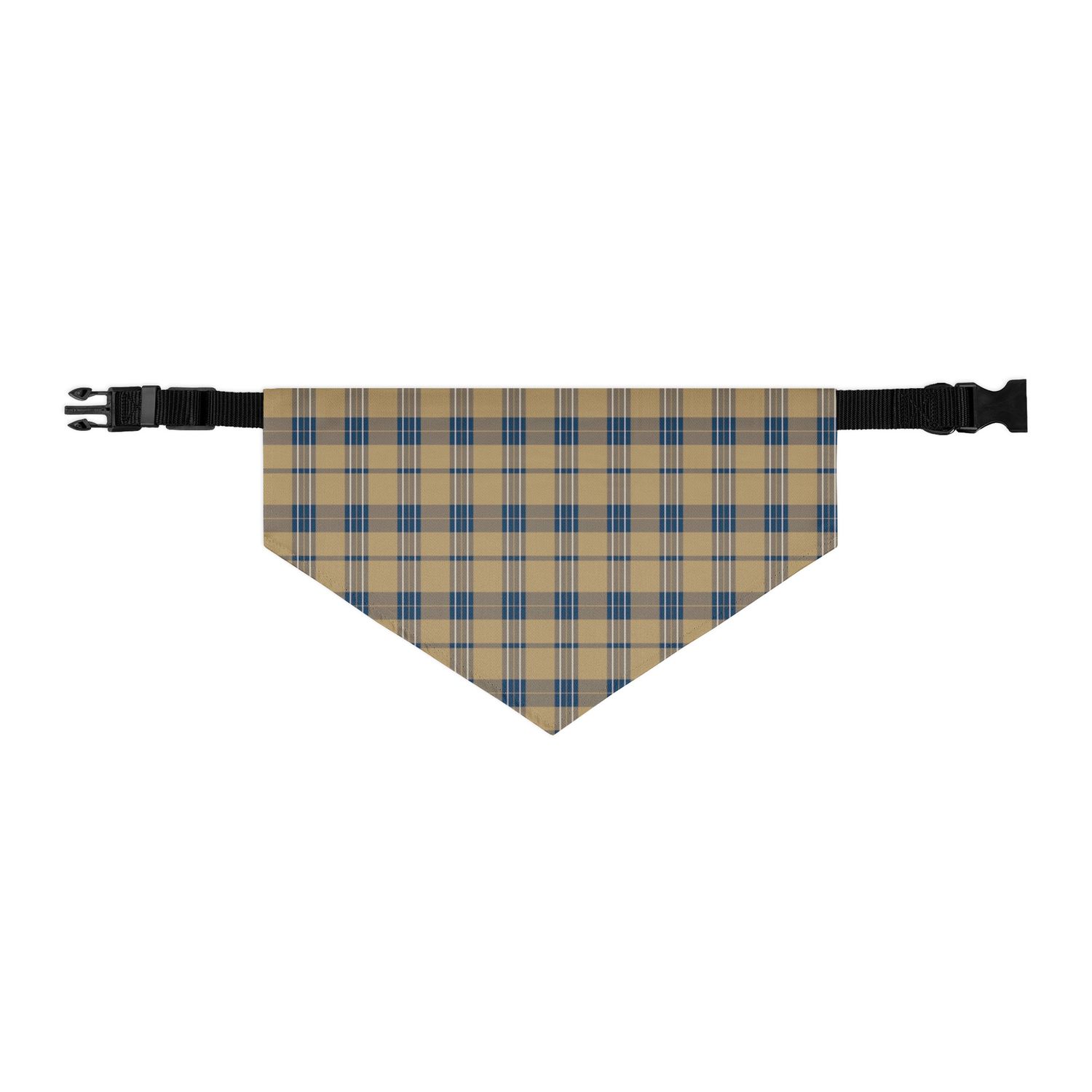 Gold and Navy Pet bandana collar