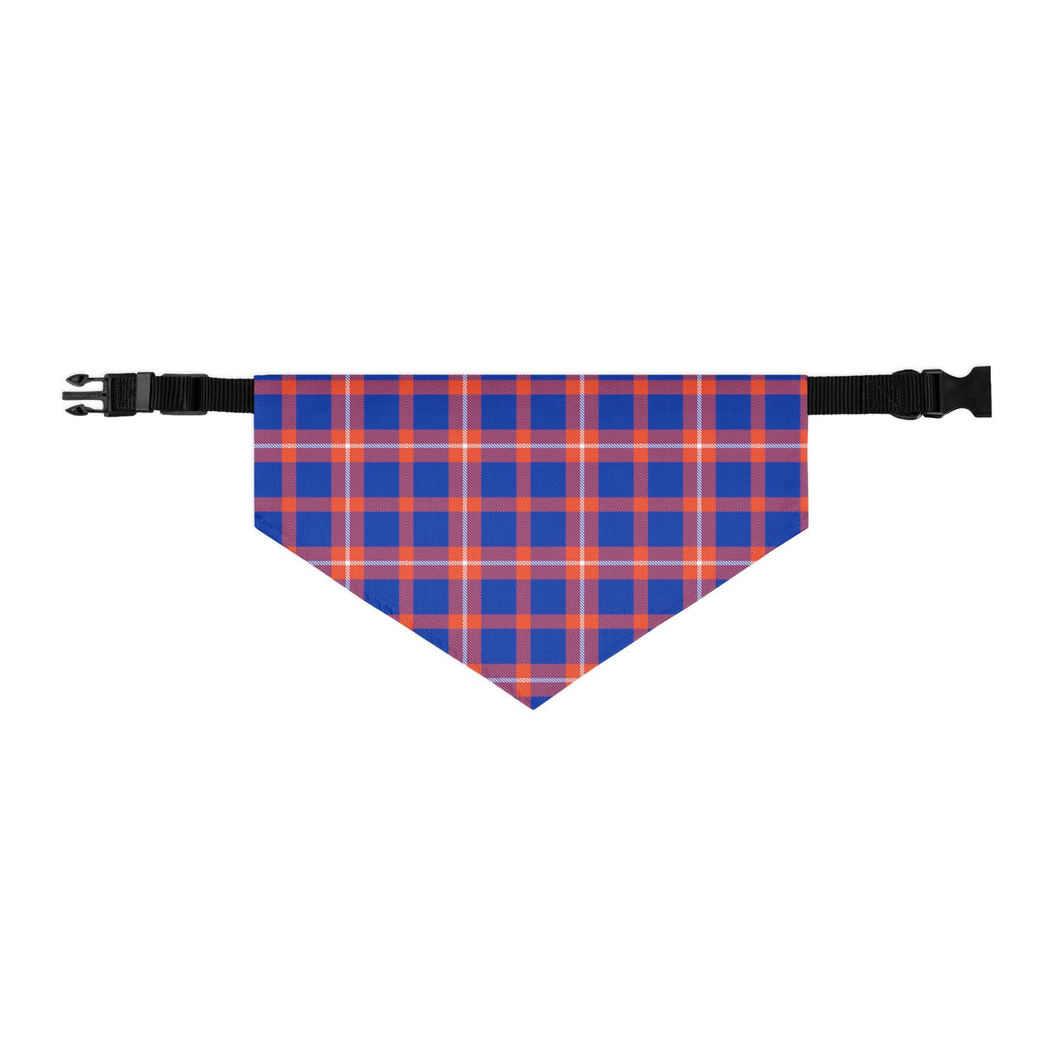 Orange and Blue Pet bandana collar