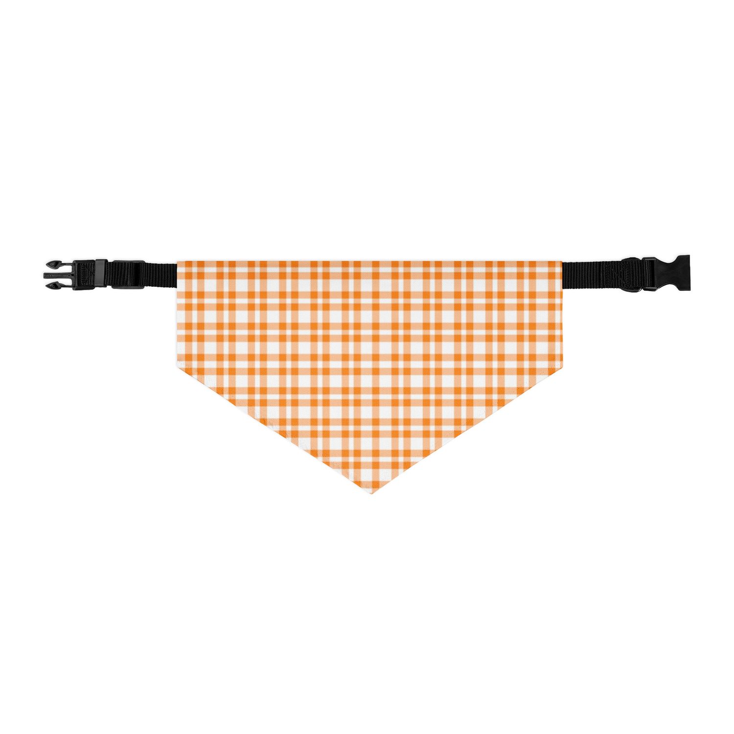 Orange and White Pet bandana collar