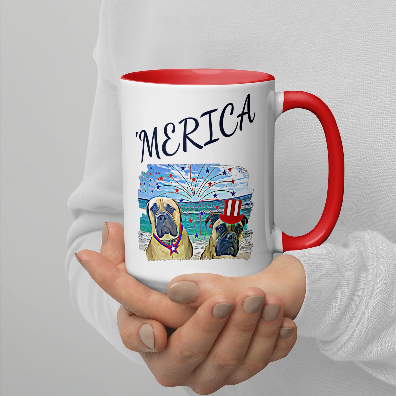 &#39;Merica Mug with Color Inside